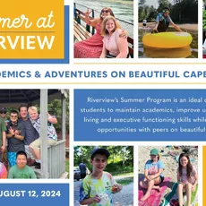 Summer at Riverview offers programs for three different age groups: Middle School, ages 11-15; High School, ages 14-19; and the Transition Program, GROW (Getting Ready for the Outside World) which serves ages 17-21.⁠
⁠
Whether opting for summer only or an introduction to the school year, the Middle and High School Summer Program is designed to maintain academics, build independent living skills, executive function skills, and provide social opportunities with peers. ⁠
⁠
During the summer, the Transition Program (GROW) is designed to teach vocational, independent living, and social skills while reinforcing academics. GROW students must be enrolled for the following school year in order to participate in the Summer Program.⁠
⁠
For more information and to see if your child fits the Riverview student profile visit democratic-eng.com/admissions or contact the admissions office at admissions@democratic-eng.com or by calling 508-888-0489 x206